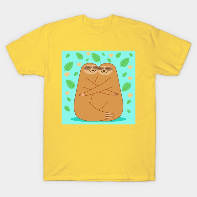 Friendship of sloths T-Shirt by Lauromir